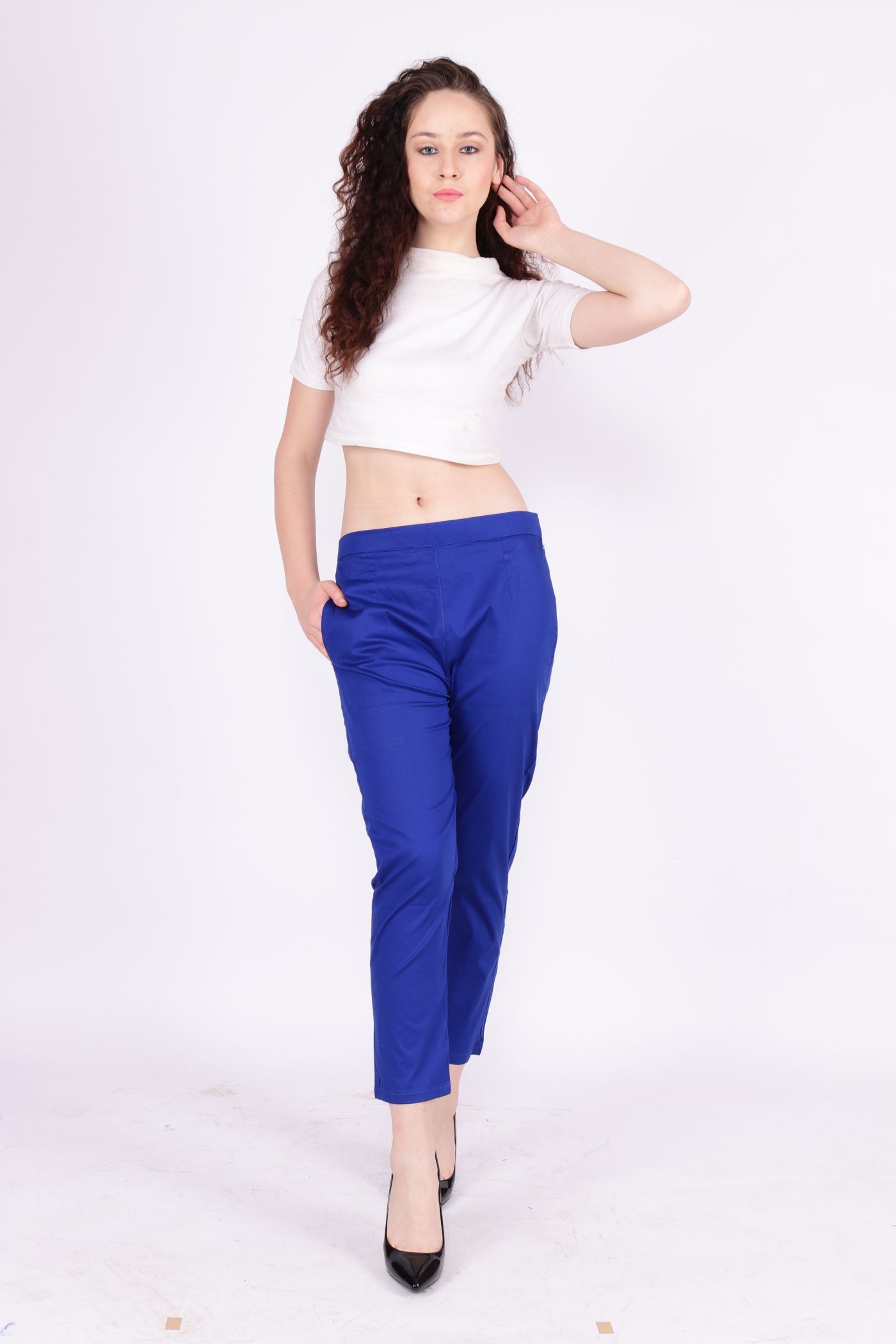 Buy online Royal Blue Trousers from bottom wear for Women by The Gud Look  for 1439 at 10 off  2023 Limeroadcom